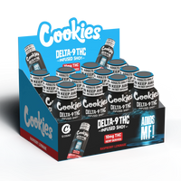 Cookies - D9/THC Infused Shot 10mg - Adios MF - 12 Pack