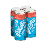 Cookies - Delta 9/THC Seltzer Can 10mg - California Peach Iced Tea - 24 Pack