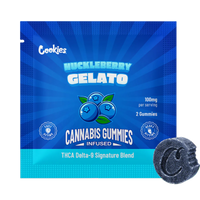 Huckleberry Gelato 100mg Infused Gummies Pop Box